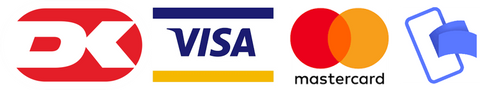 Der kan betales med Dankort, VISA / MasterCard kort eller Mobilepay.